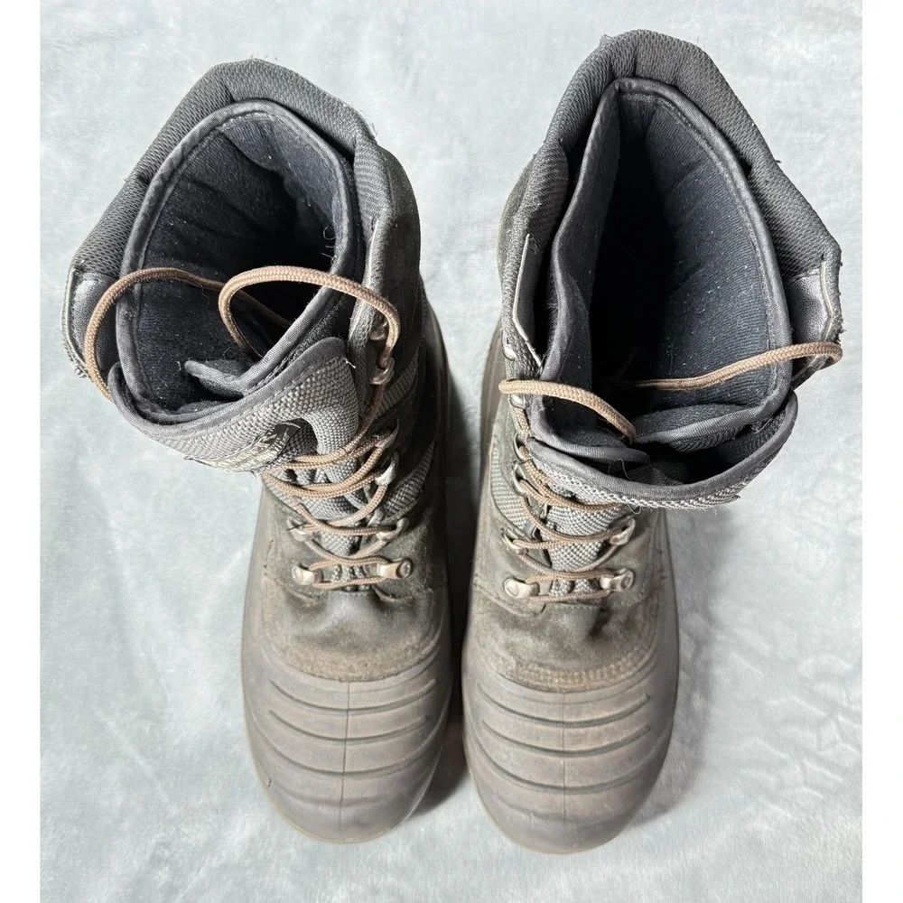 Ranger Thermolite Boots Mens Size 9 Gray Insulated Winter Snow Rubber Outdoor